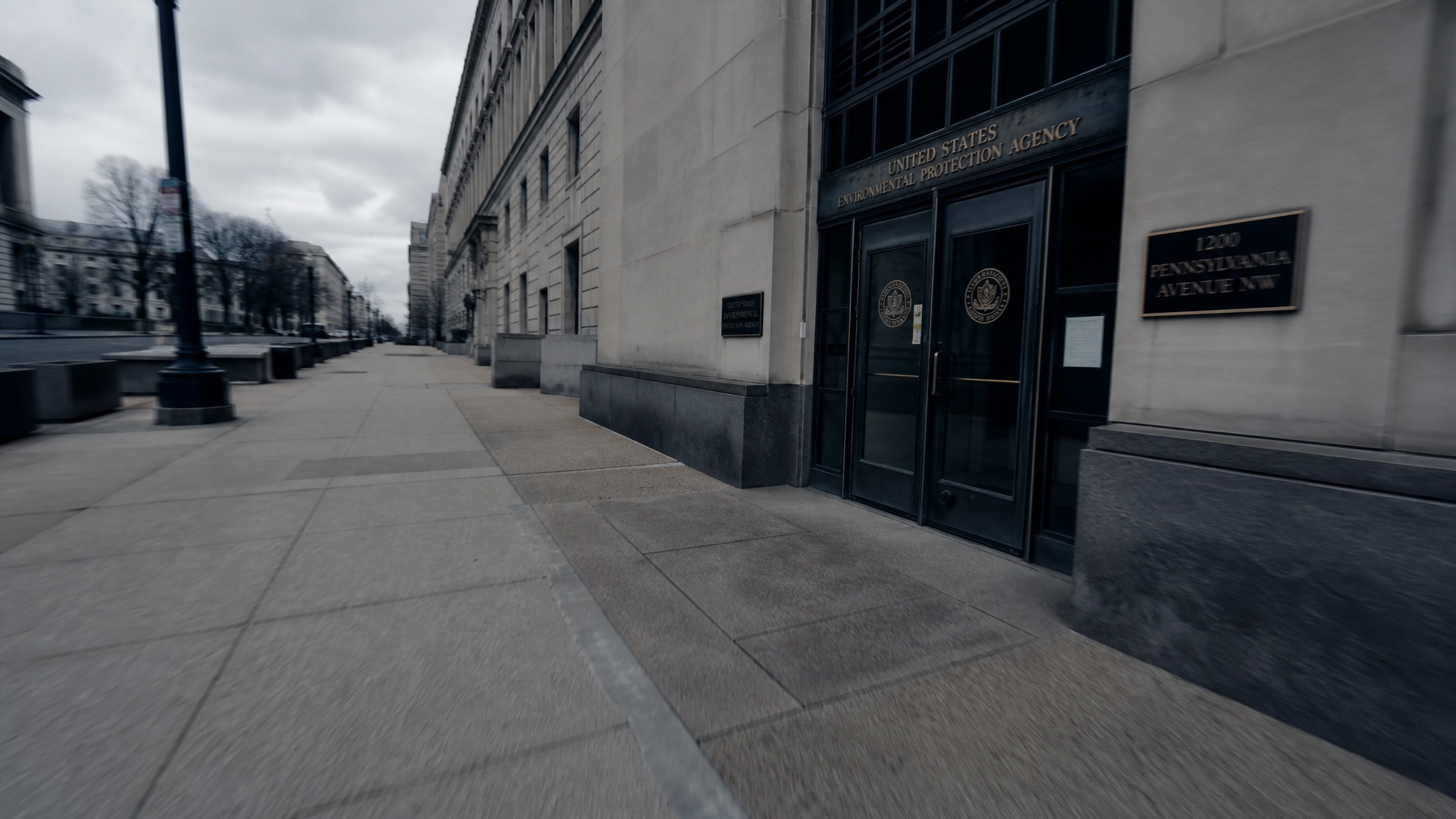 First person POV approaching government building