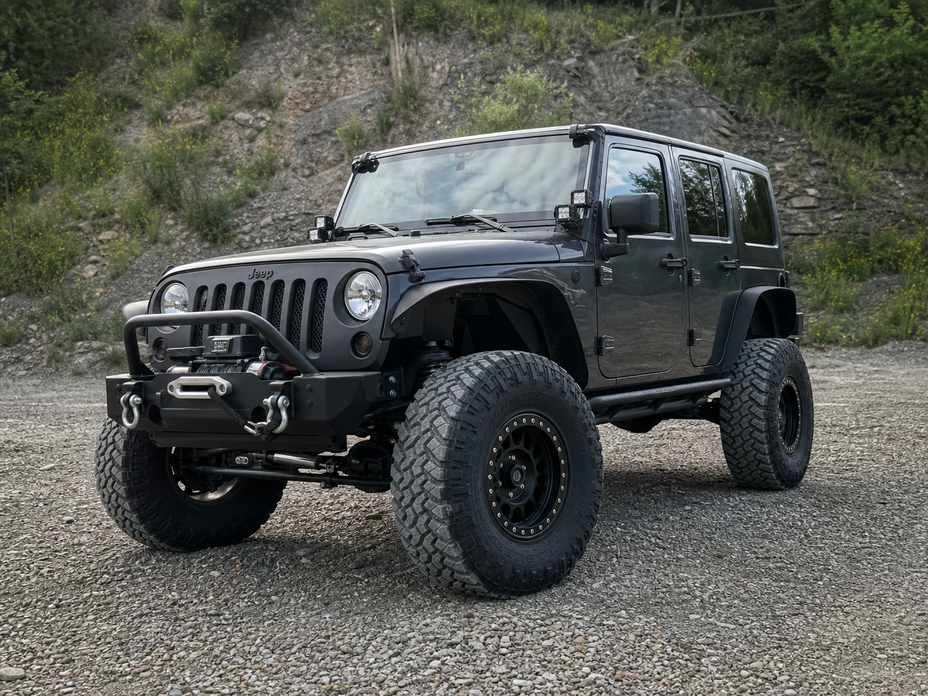 2019 Jeep Wrangler JK Unlimited Sport — 4 inch lift and armor package