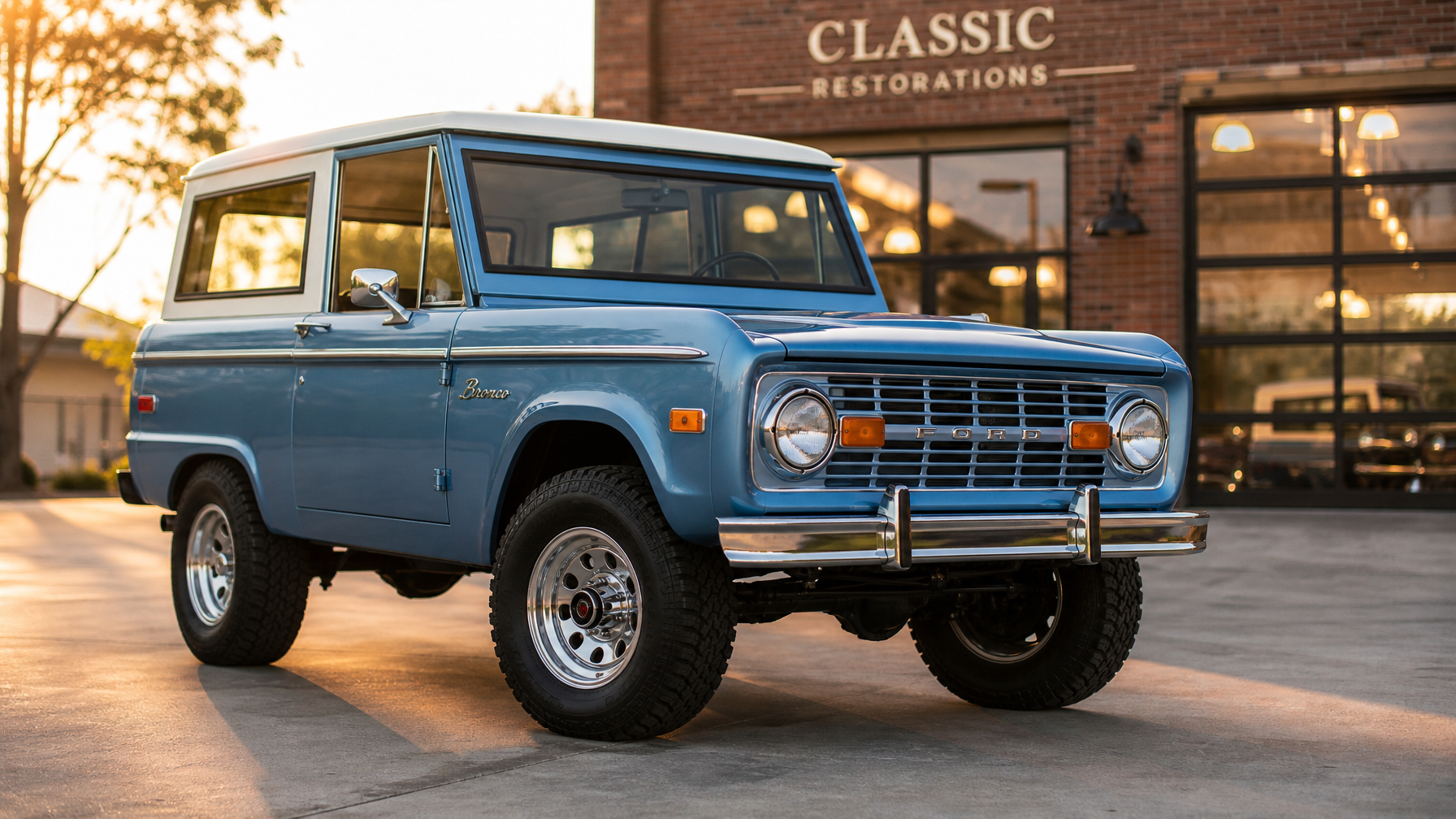 Completed classic car restoration delivery