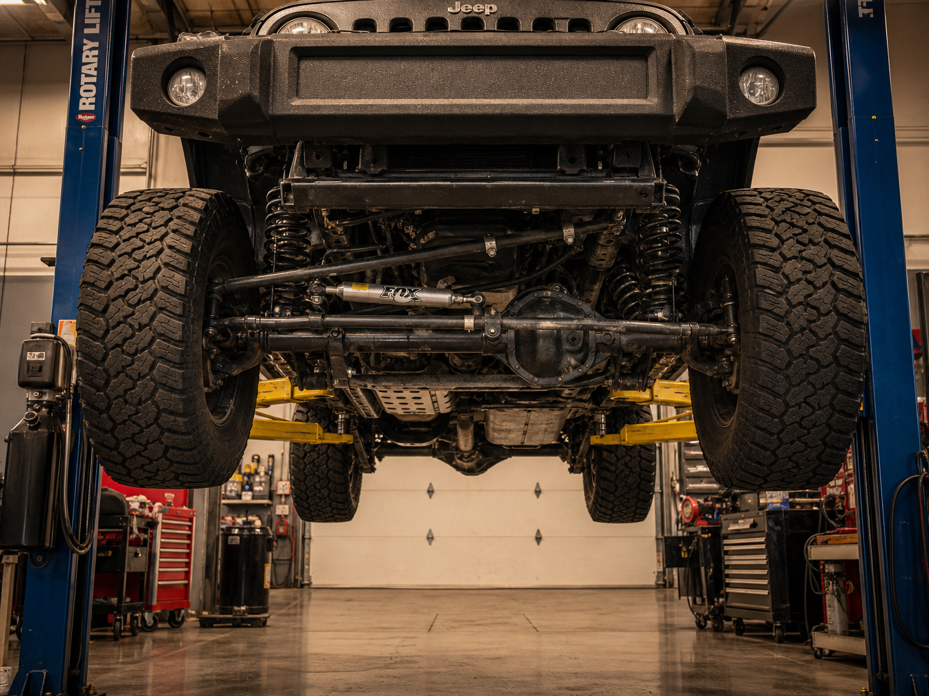 JK and JL Wrangler pre-purchase inspection process at Summit Jeep Works shop