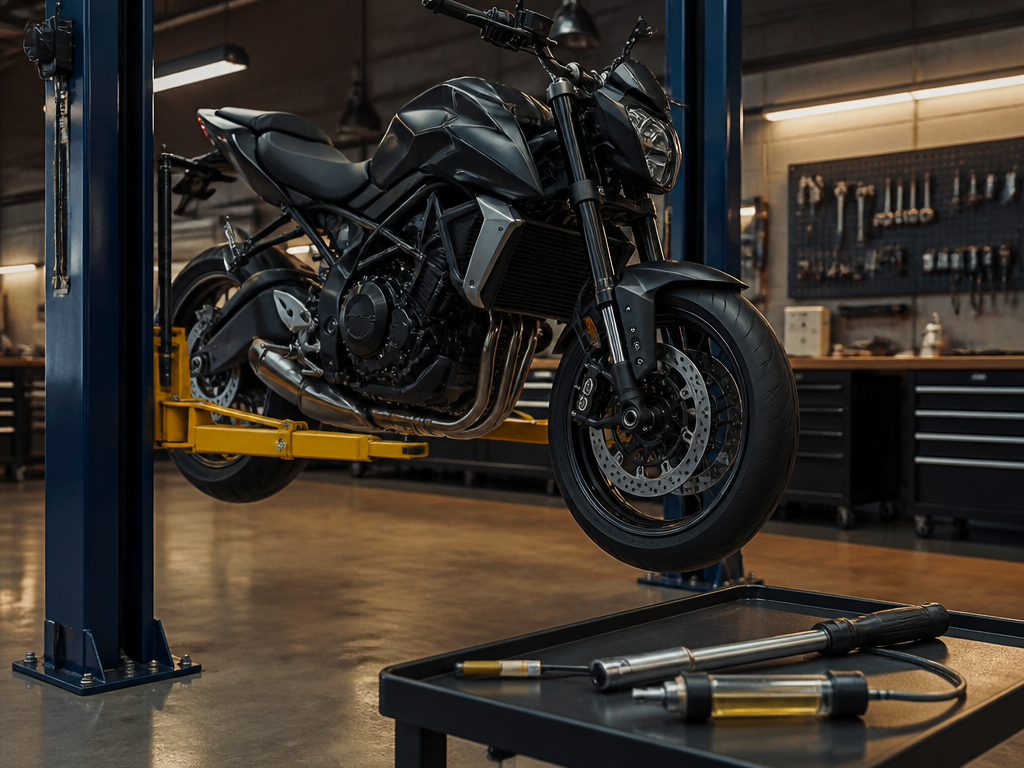 New motorcycle pre-delivery setup in Miami