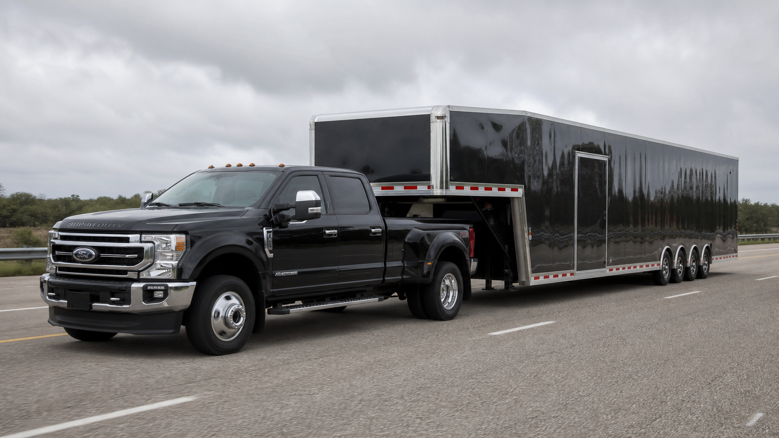 2020 Ford F-350 6.7 Power Stroke heavy haul towing build Houston Drop Forged Diesel