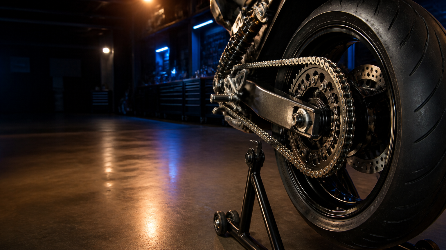 Motorcycle chain, sprocket, and wheel service in Miami at Biscayne Moto Works