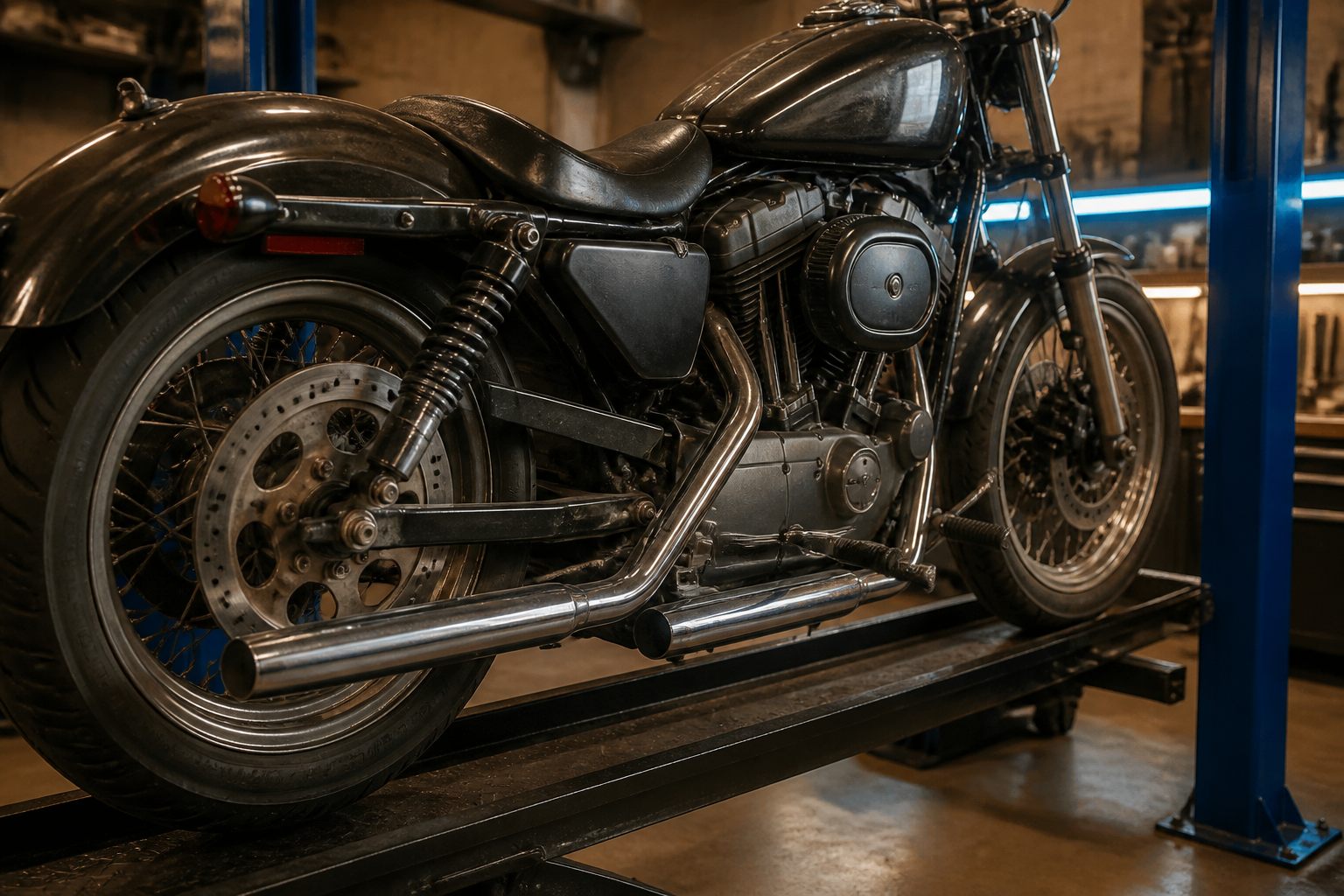 Used Harley Sportster inspection in Miami