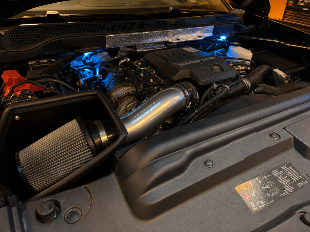 2019 Silverado 2500 LML Duramax S&B cold air intake installed