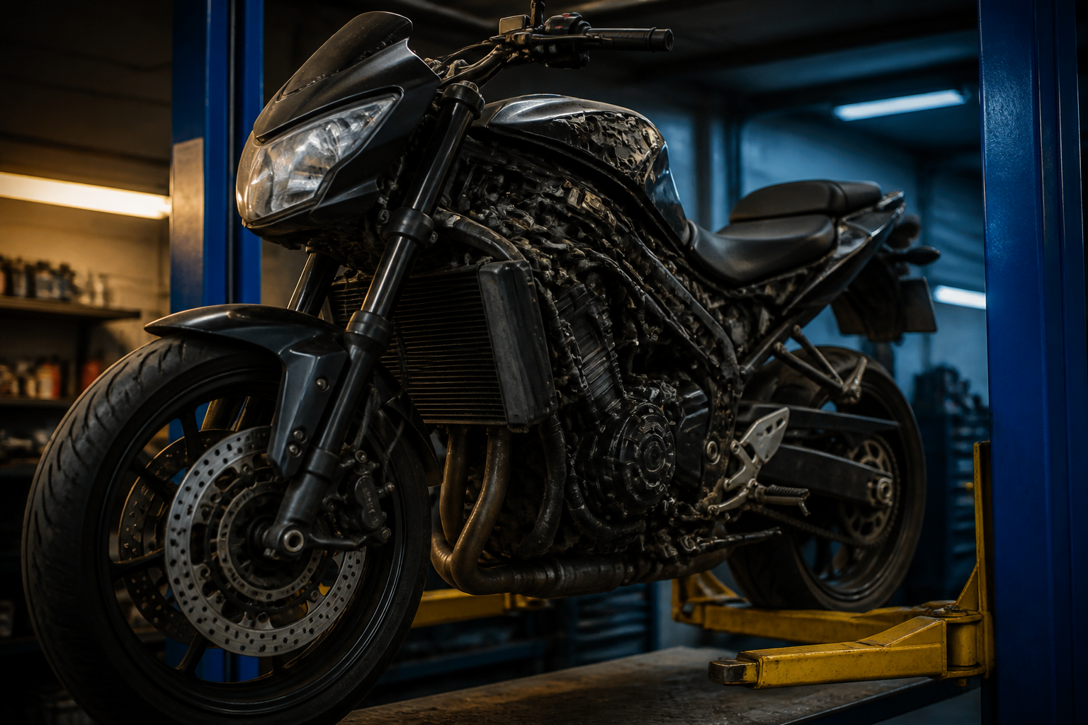 Motorcycle inspection near Aventura