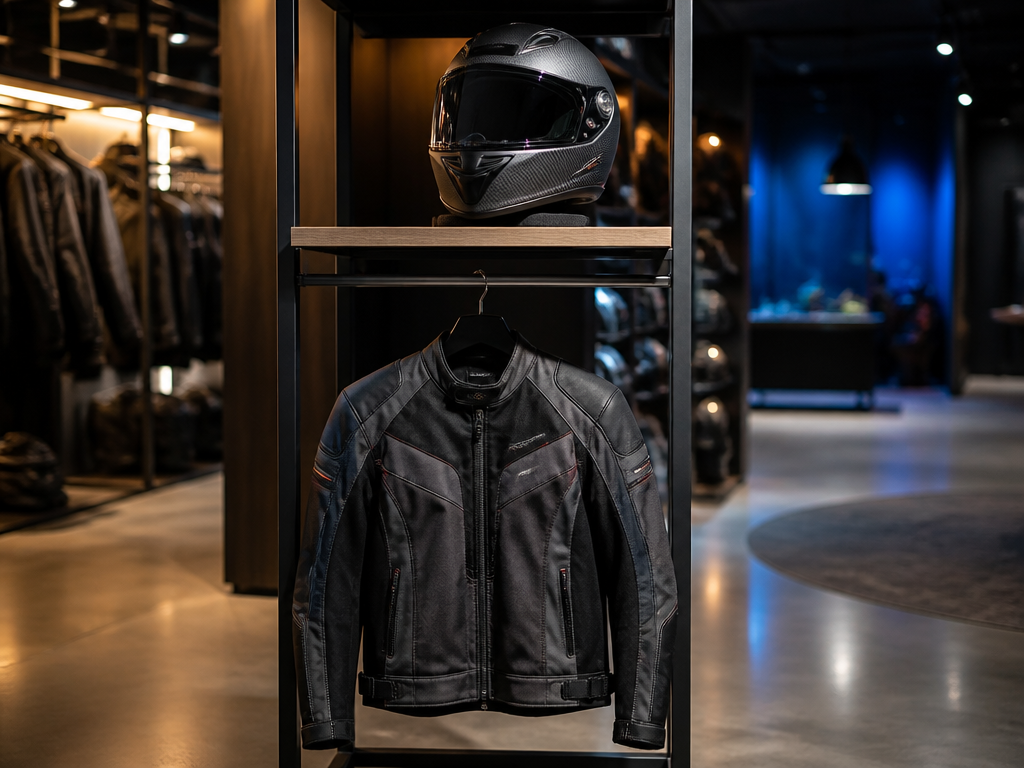 Getting fitted for motorcycle gear in Miami