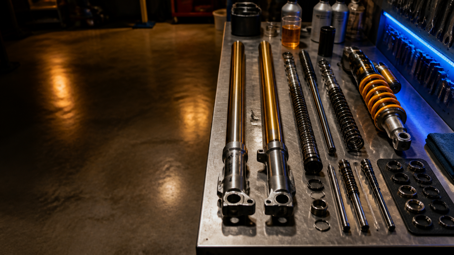 Motorcycle suspension setup, service, and rebuild in Miami at Biscayne Moto Works