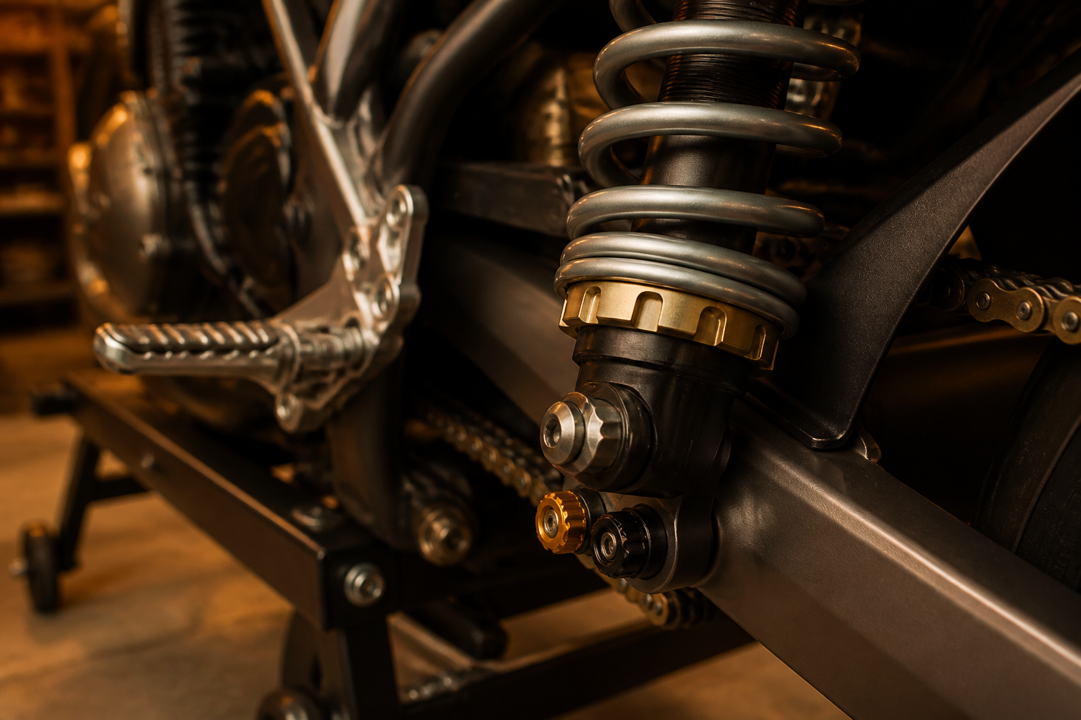 Motorcycle suspension sag and damping setup in Miami