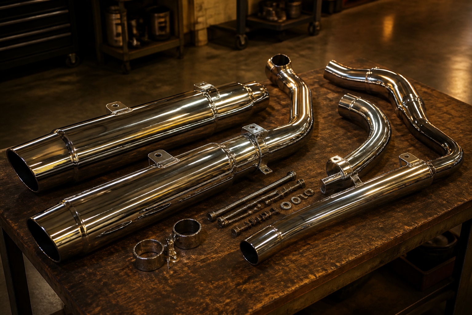 Harley bagger exhaust for stage 2 in Miami