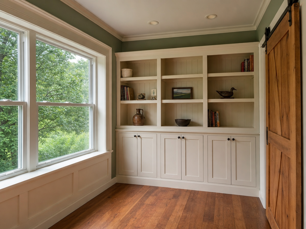 Finished wood trim and custom carpentry