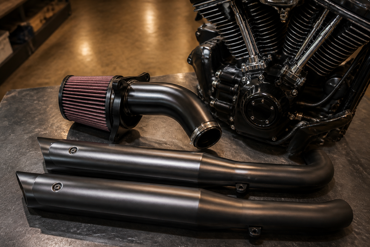 Harley Stage 1 intake and exhaust kit in Miami