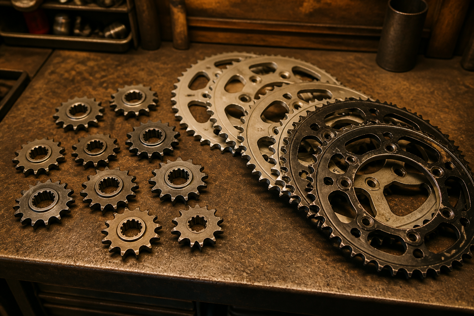 Motorcycle sprocket gearing change in Miami