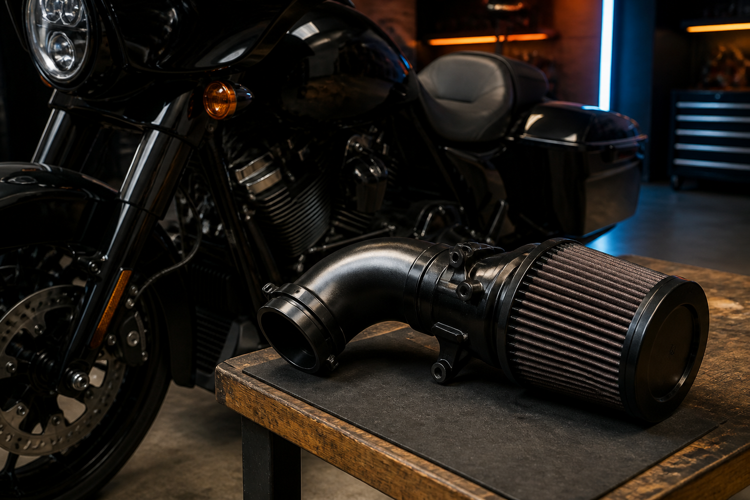 Harley high-flow intake in Miami
