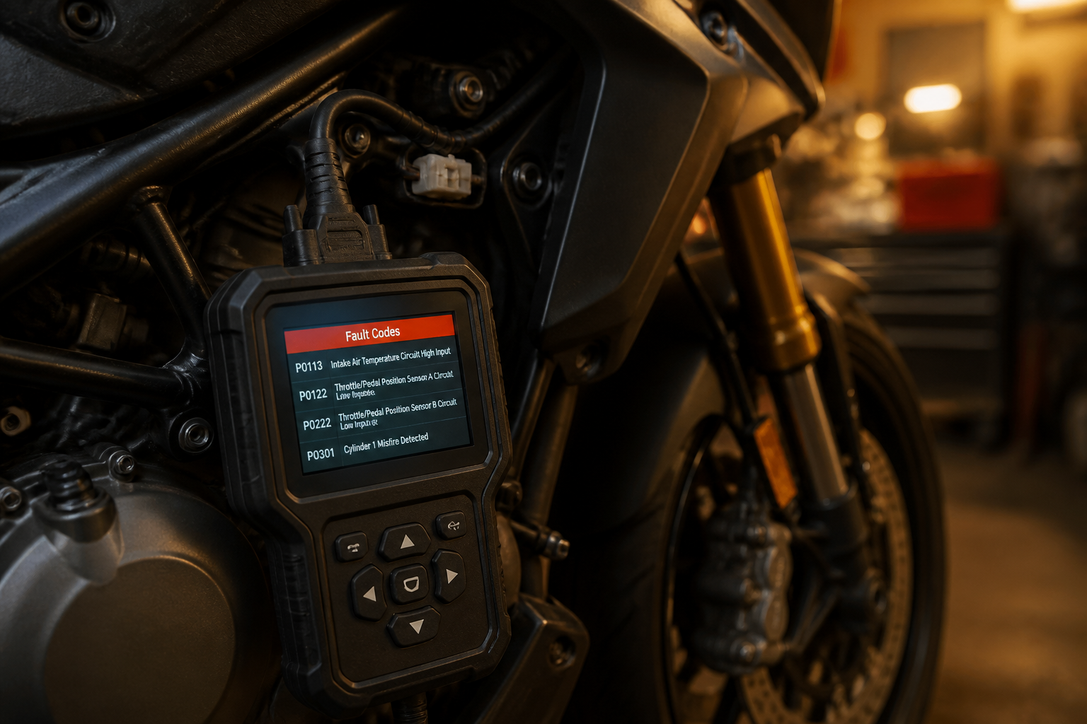 Motorcycle ECU fault-code diagnosis in Miami