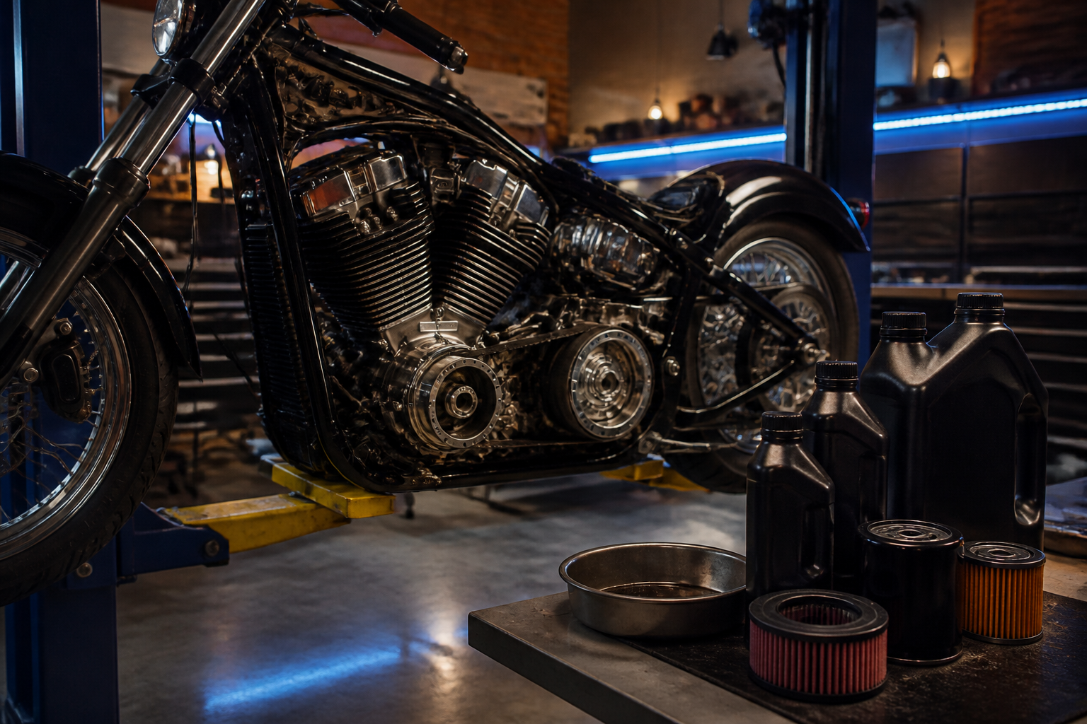 Harley Softail major service in Miami