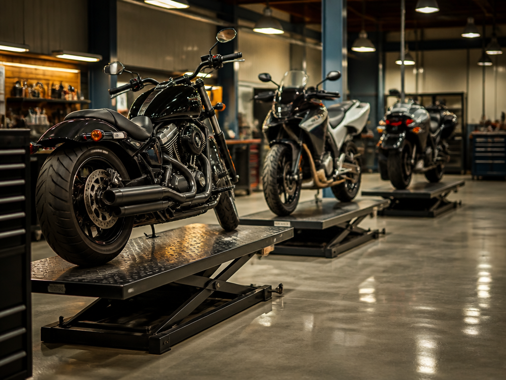 Inside the Biscayne Moto Works shop in Miami