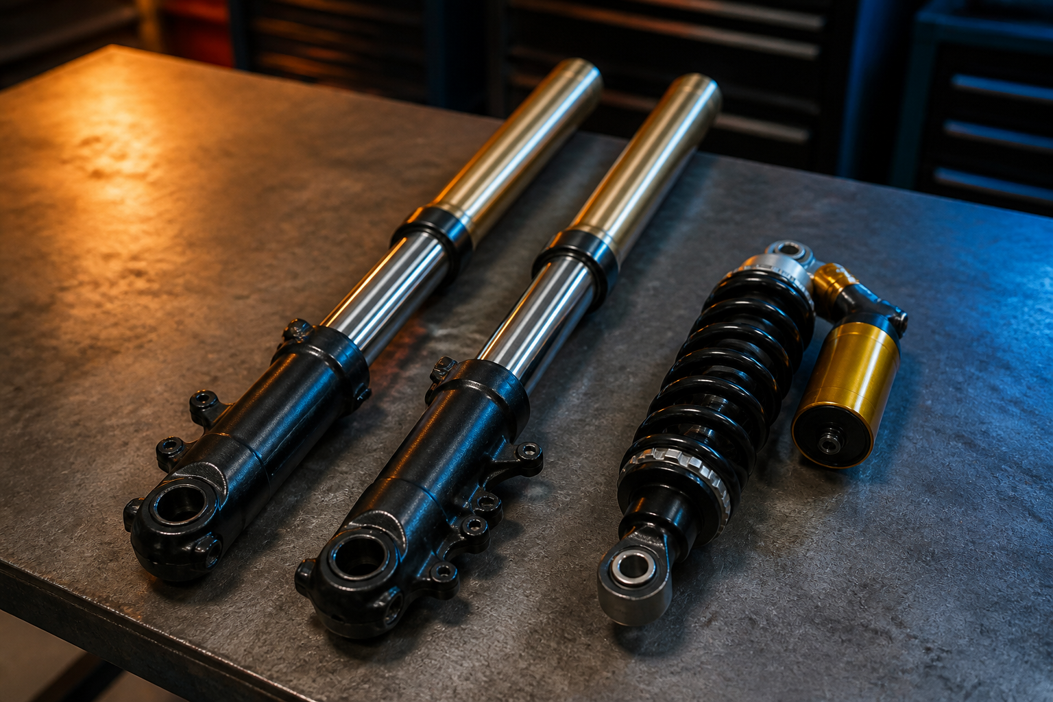 Motorcycle suspension near Coral Gables