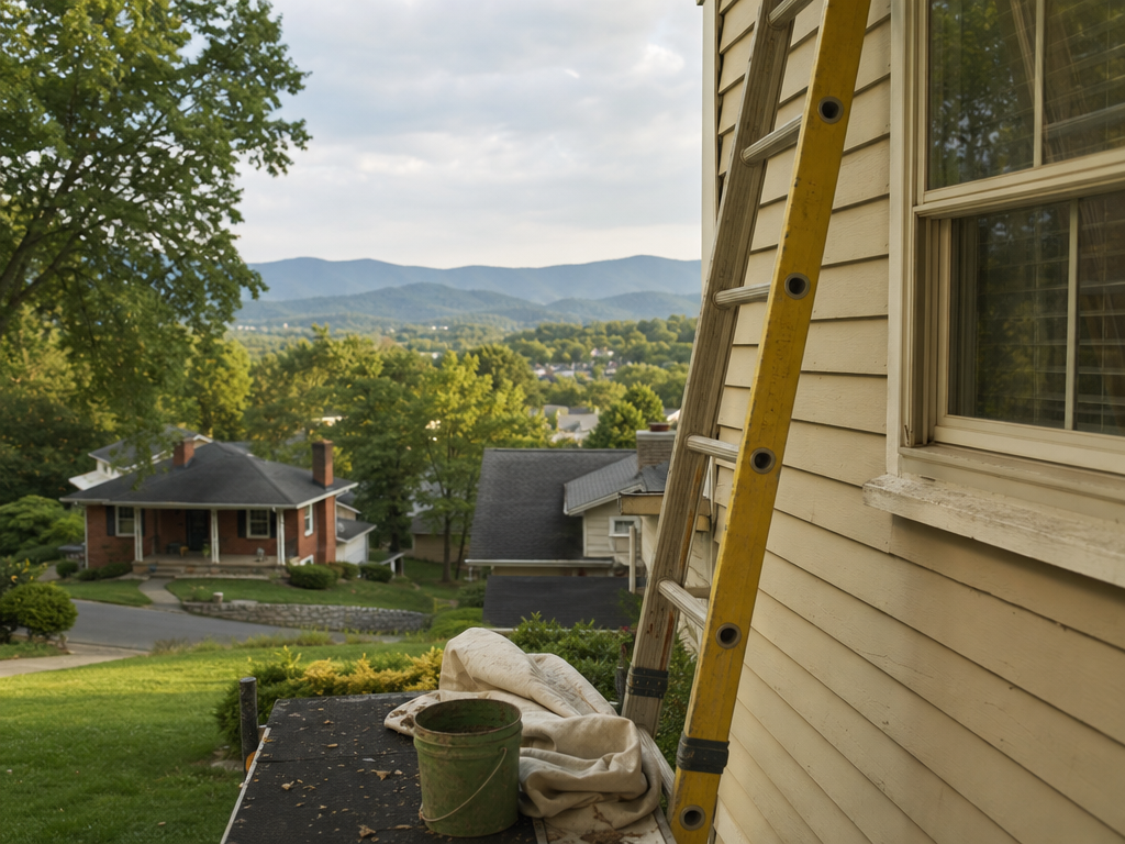 Established older neighborhood in Bristol, Tennessee