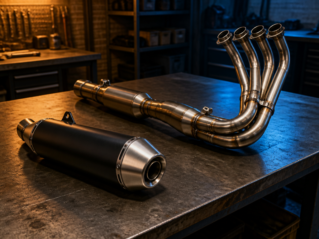 Choosing between a slip-on and a full motorcycle exhaust in Miami