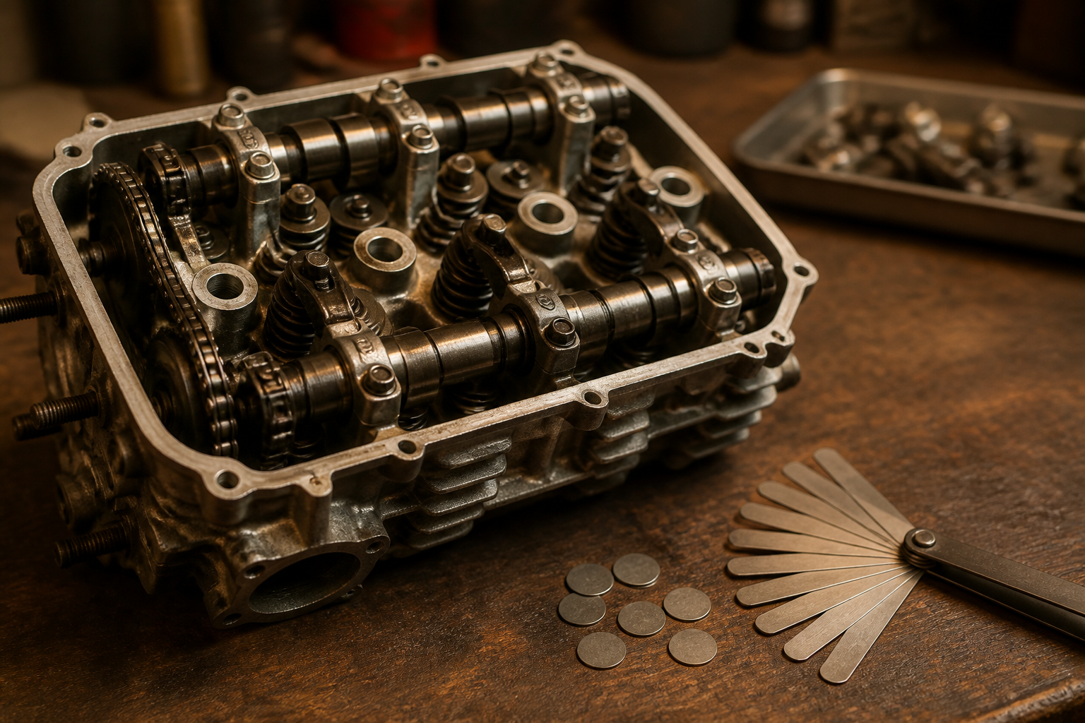 Motorcycle valve clearance adjustment in Miami