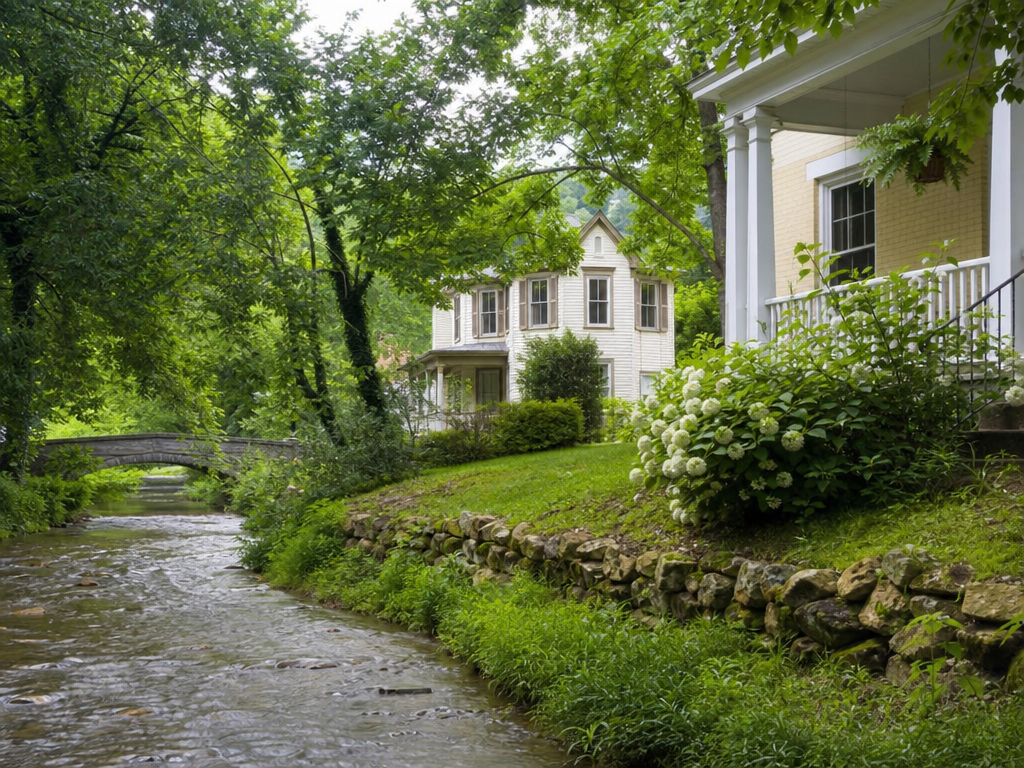 Older homes near historic downtown Elizabethton, Tennessee