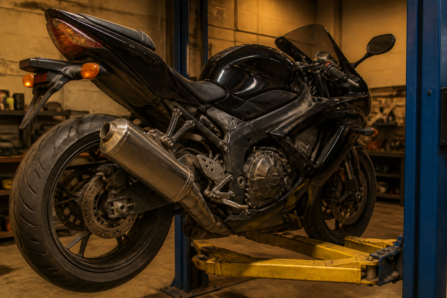 Used Kawasaki Ninja ZX inspection in Miami