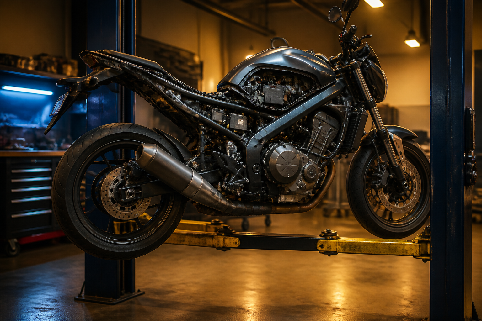 Motorcycle inspection near Pinecrest