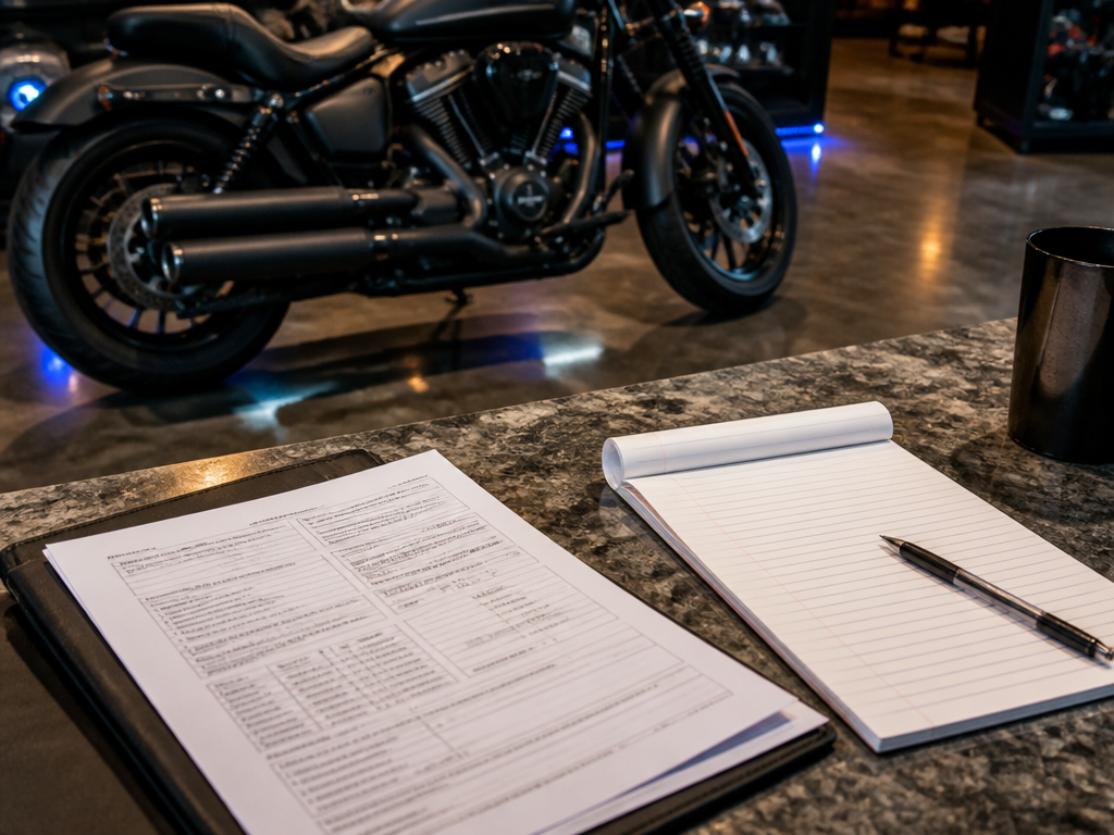 Deciding how to pay for a motorcycle in Miami