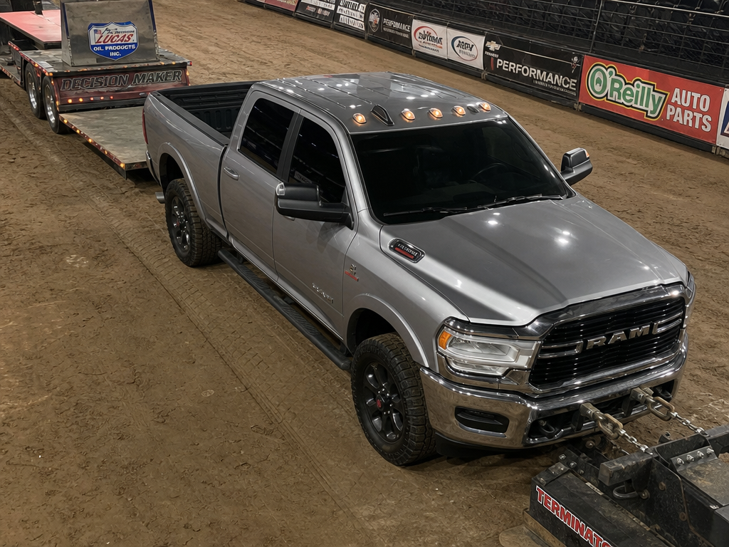 Ram 2500 Cummins sled pull competition Houston