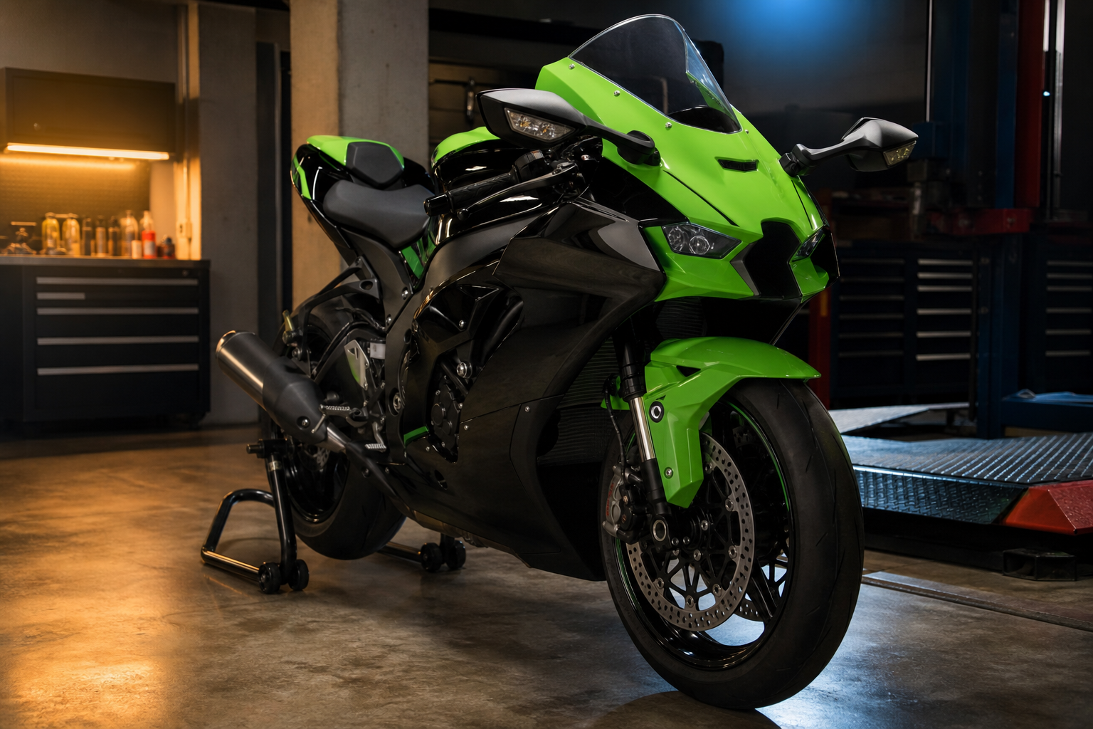 Kawasaki Ninja ZX sport bike service in Miami
