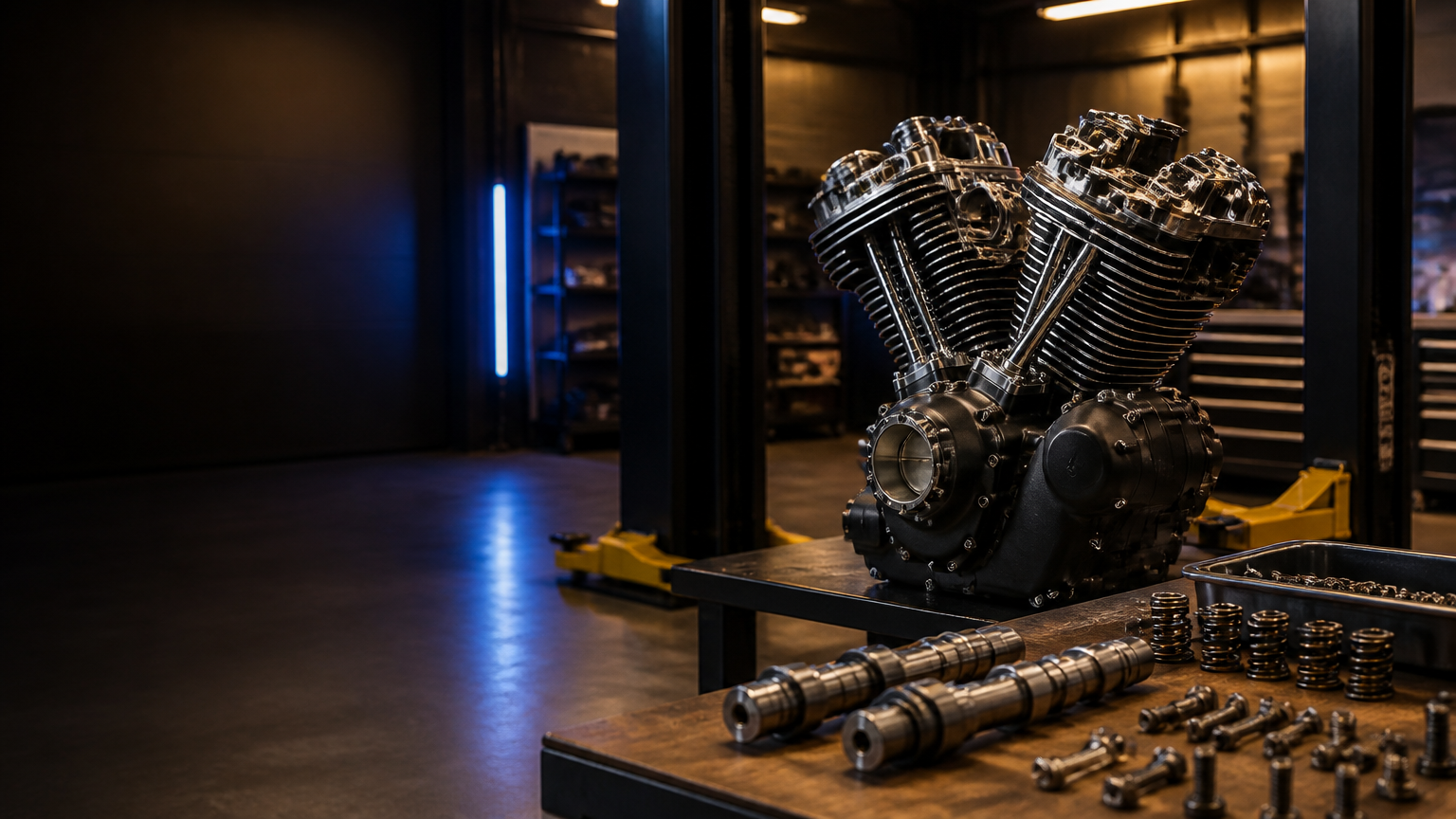 Harley-Davidson stage kit build in Miami at Biscayne Moto Works