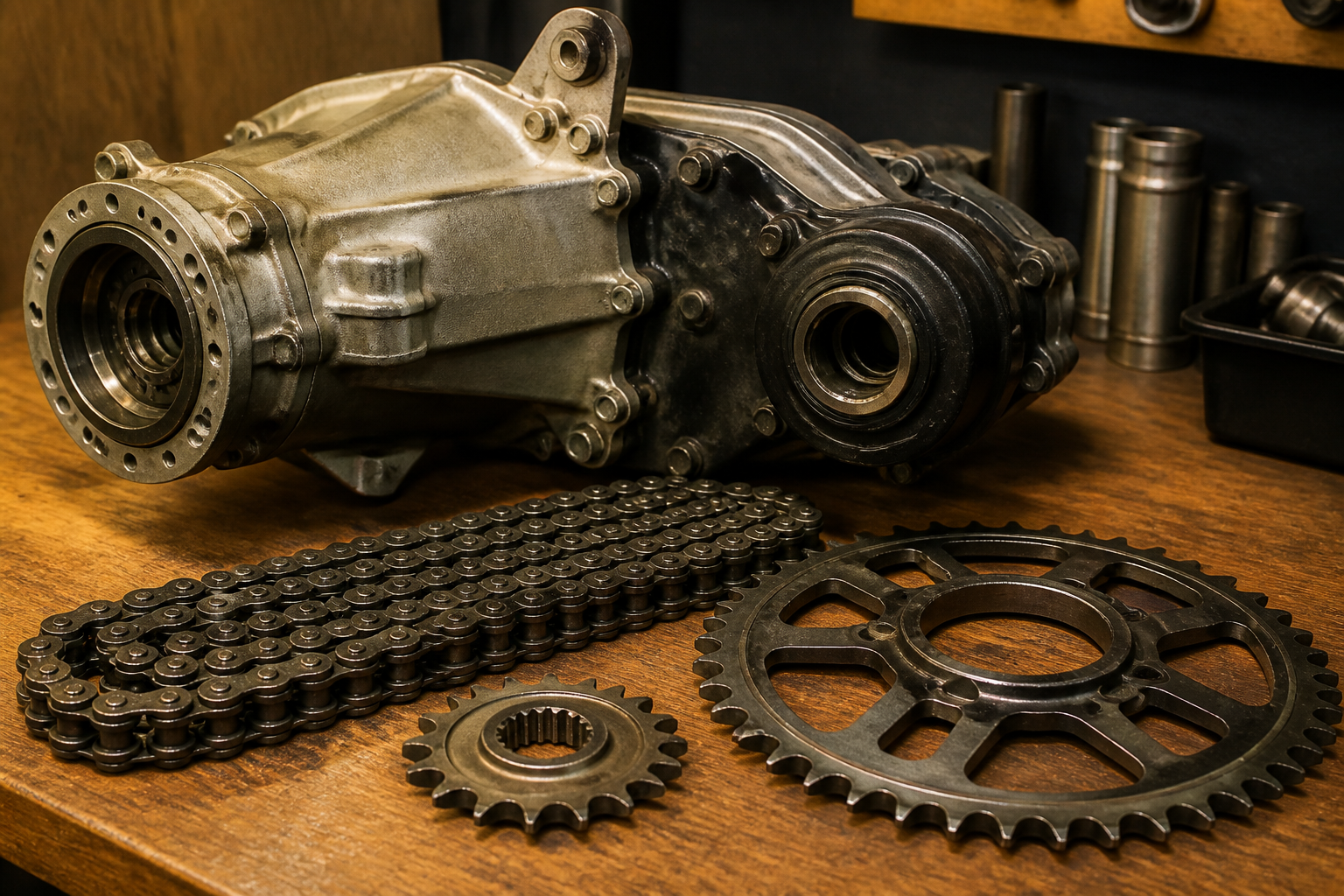 BMW GS final drive and chain service in Miami
