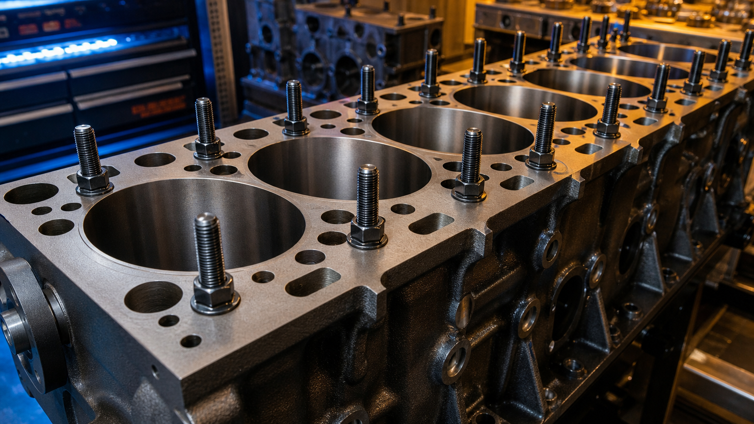 ARP head stud installation diesel engine Houston Drop Forged Diesel