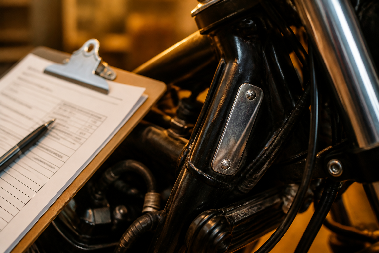 Used motorcycle VIN and title verification in Miami