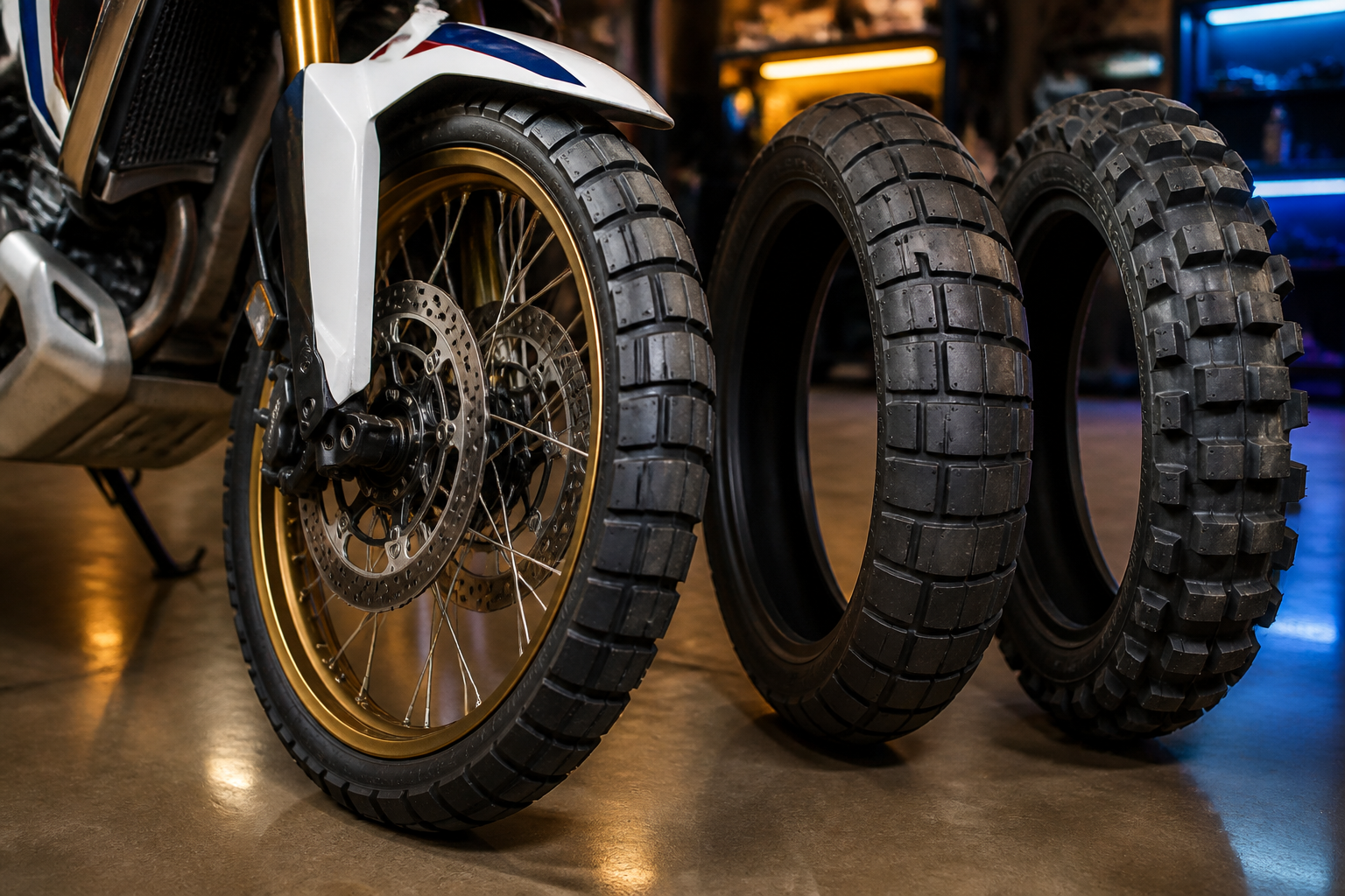 Honda Africa Twin adventure tire selection in Miami