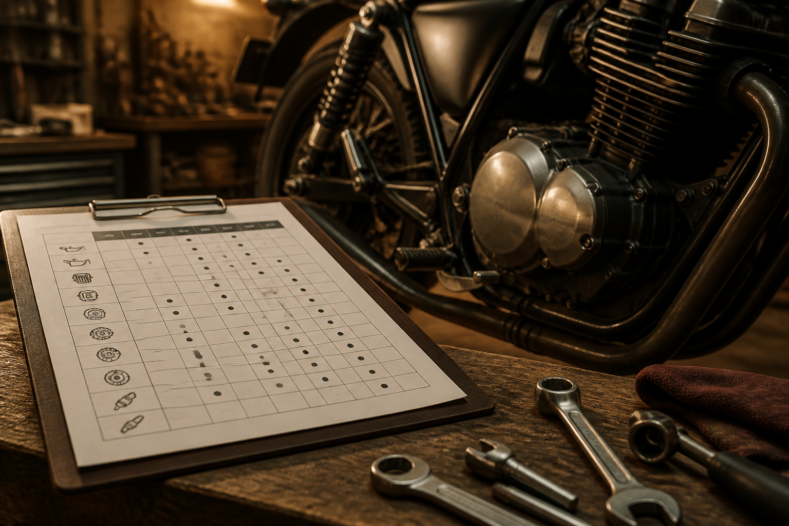 Scheduled motorcycle service intervals in Miami
