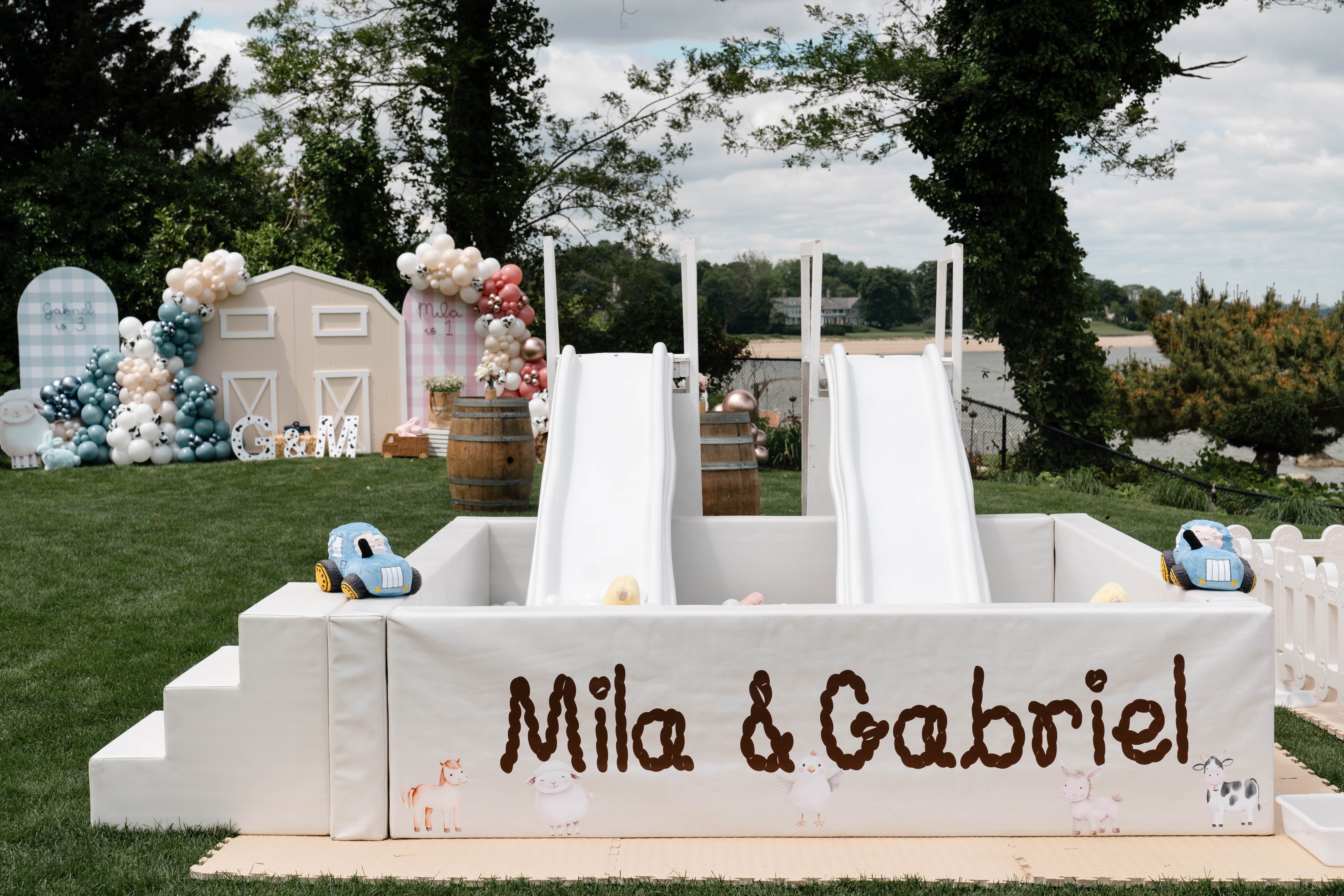 Mila and Gabriel Farmhouse Birthday