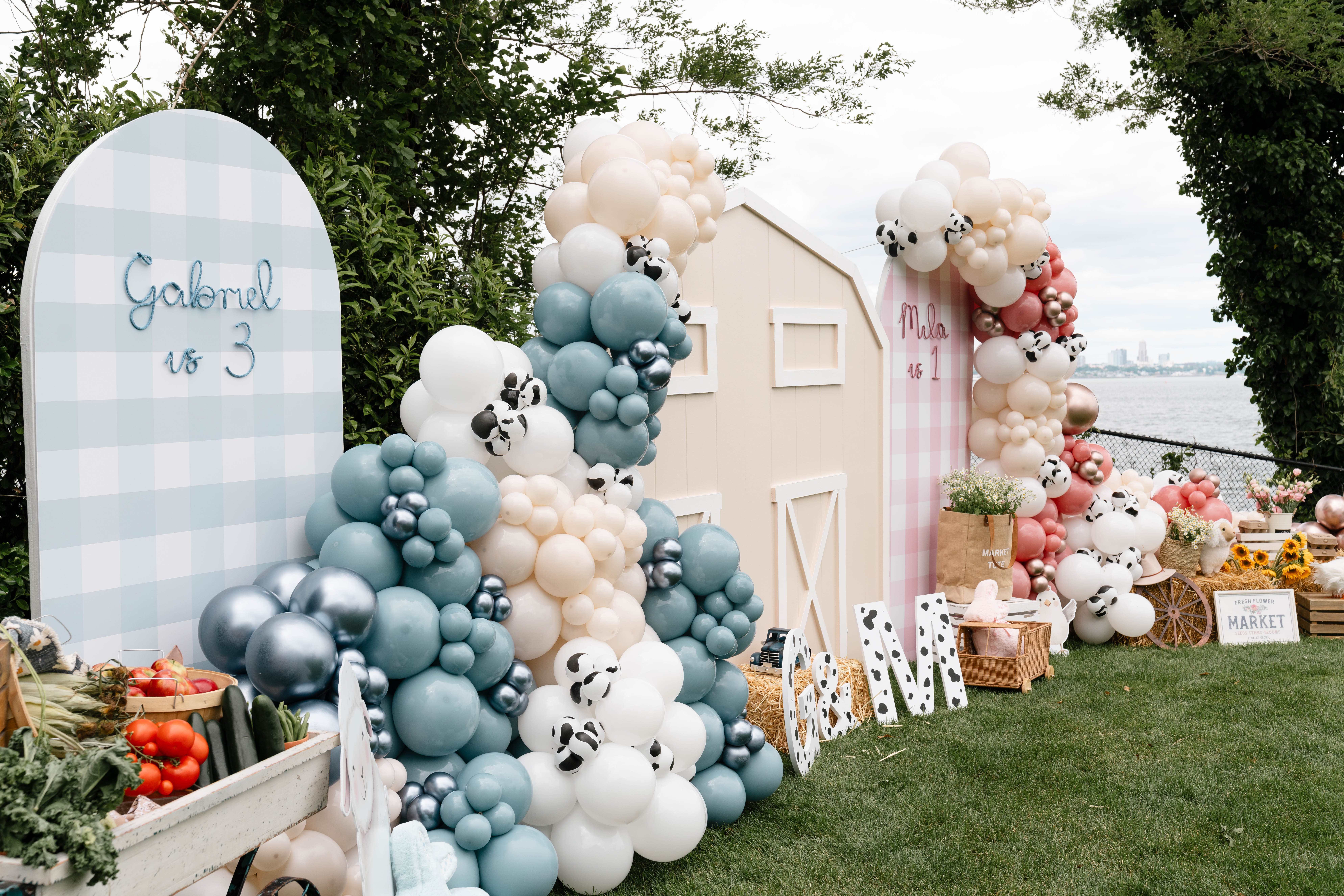 Mila and Gabriel Farmhouse Birthday