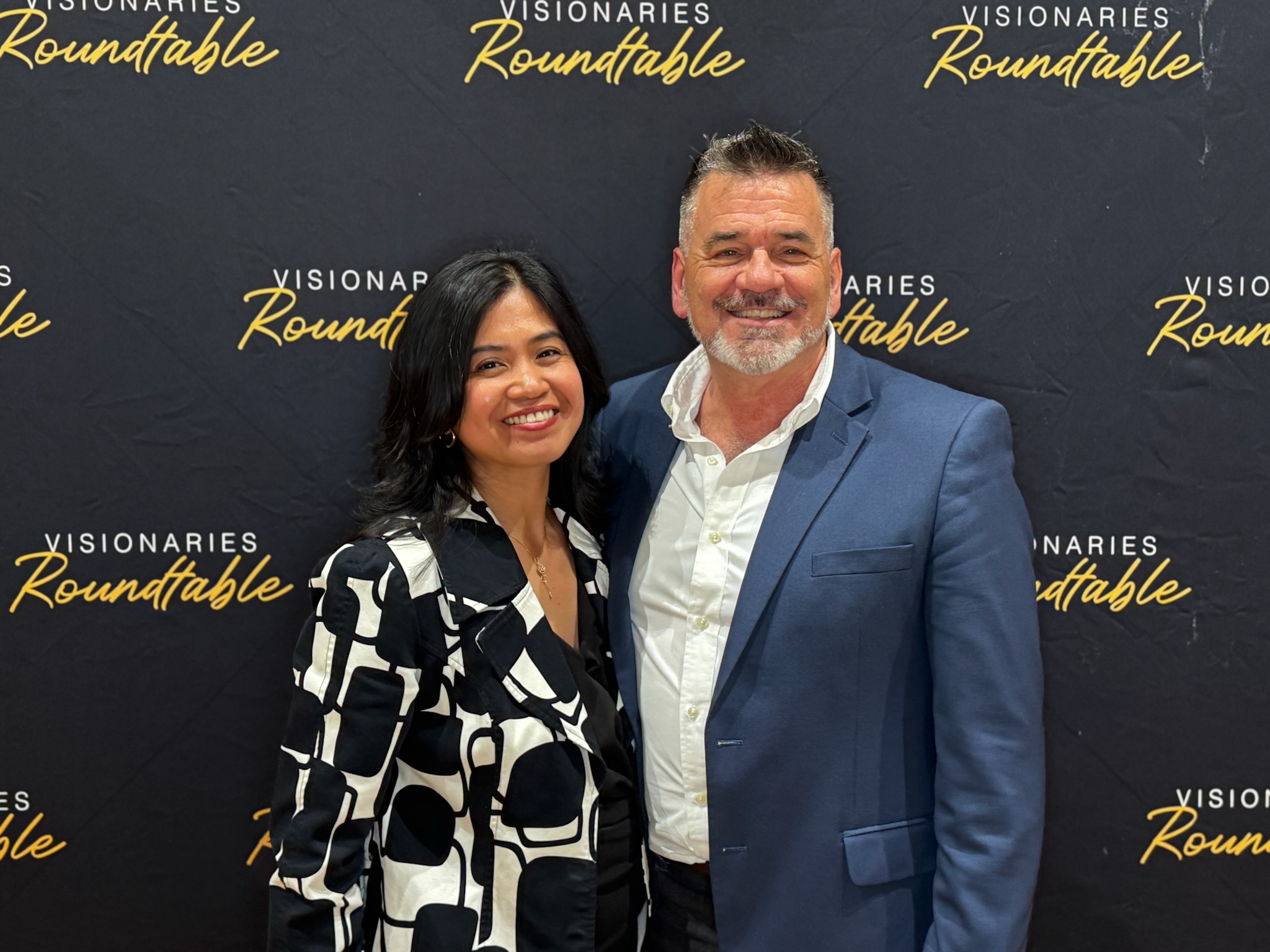 Doug and Jen Crowe at the Visionaries Roundtable