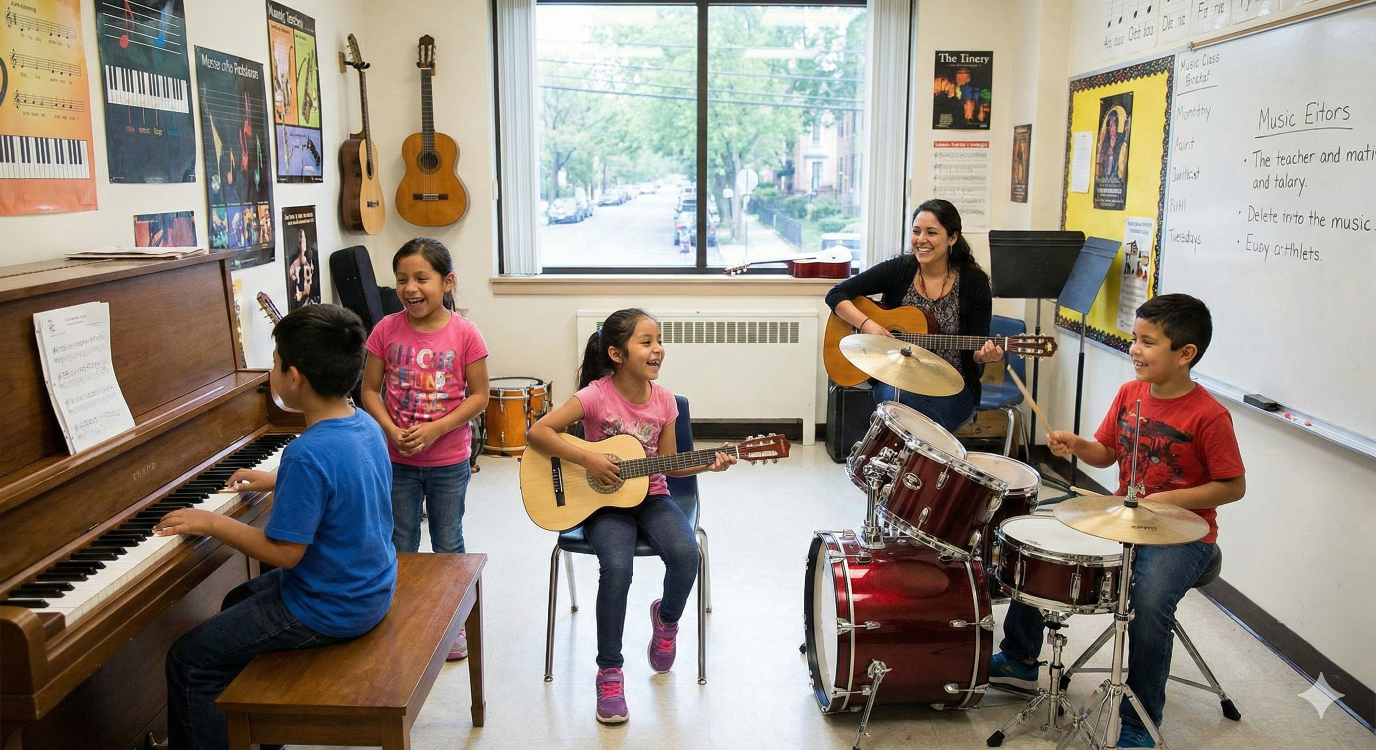 Escuela de música para niños hispanos en Estados Unidos