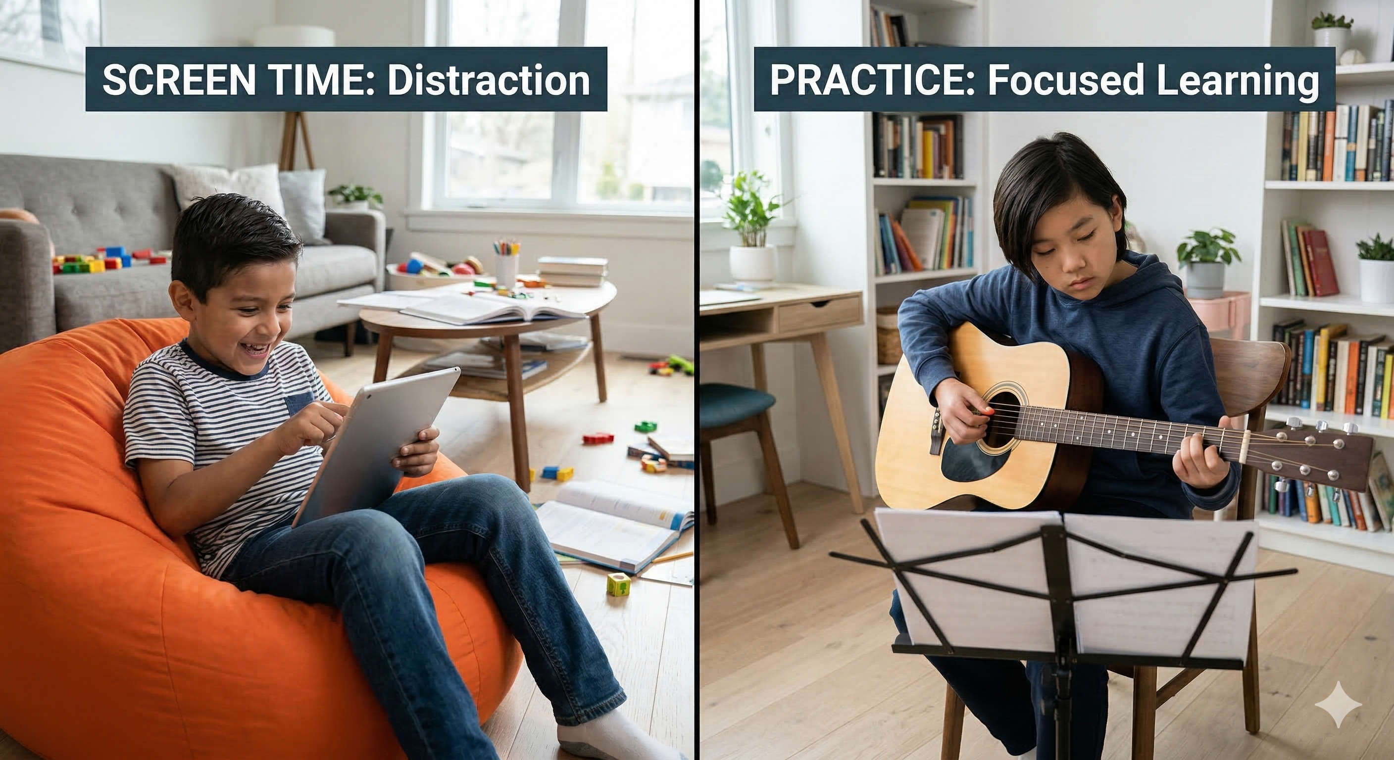 Cómo la música ayuda a niños en USA a reducir el uso de pantallas y mejorar su enfoque, disciplina y desarrollo emocional.