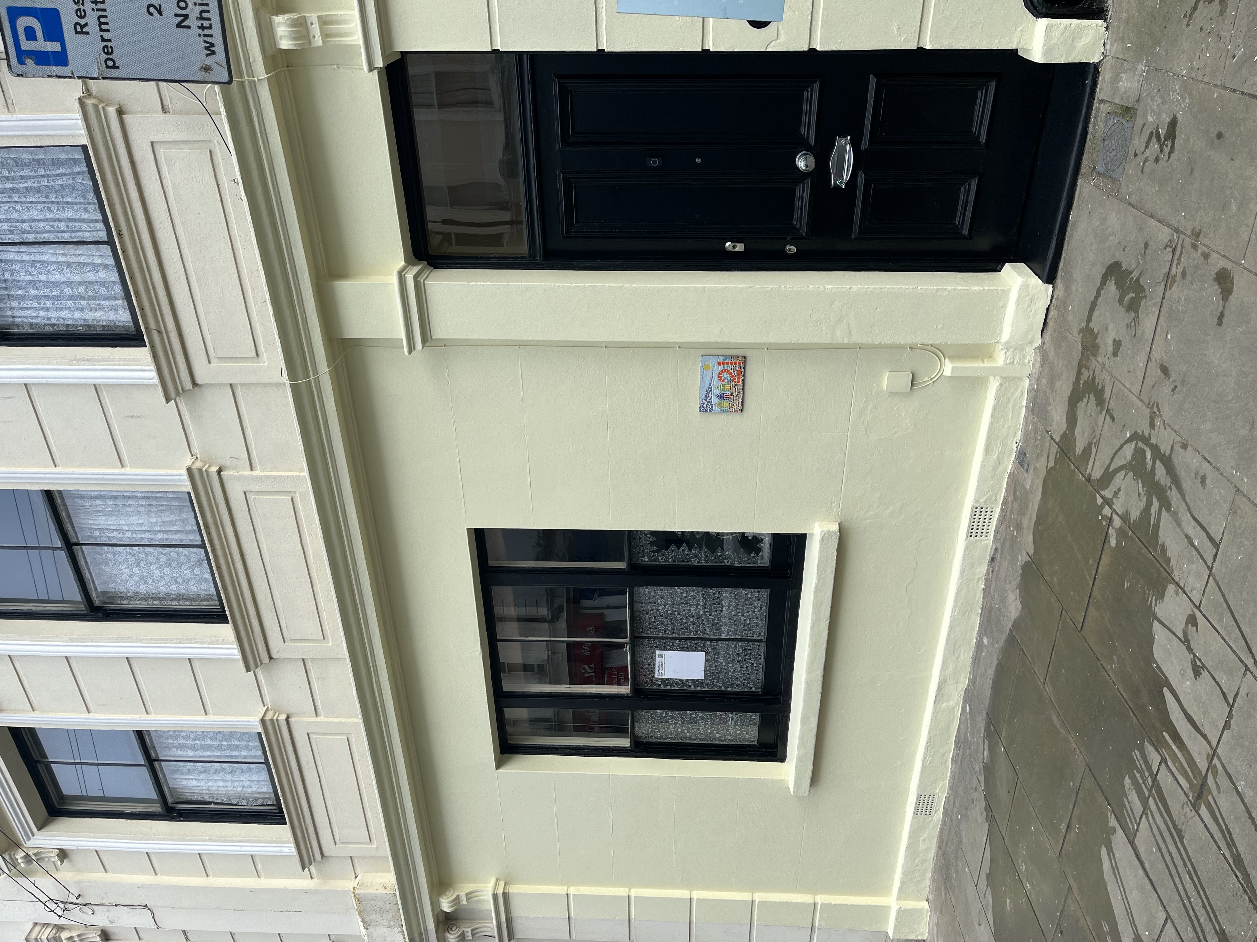 Exterior repaint of shopfront