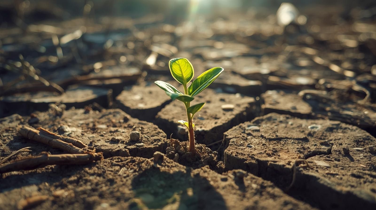 growing flower in harsh ground