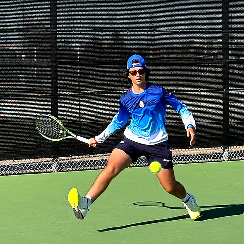 Zenniq Academy player practicing with purpose during high performance tennis development in Katy Texas