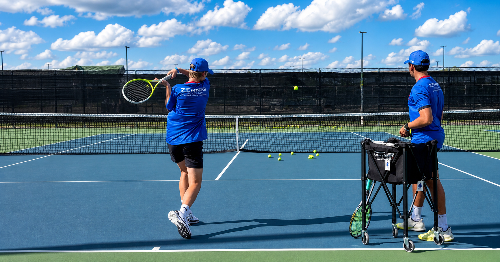 Zenniq Academy player development tennis session