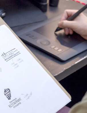 Sketching design concepts by hand