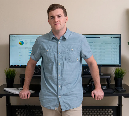 At the desk: strategy and campaign work