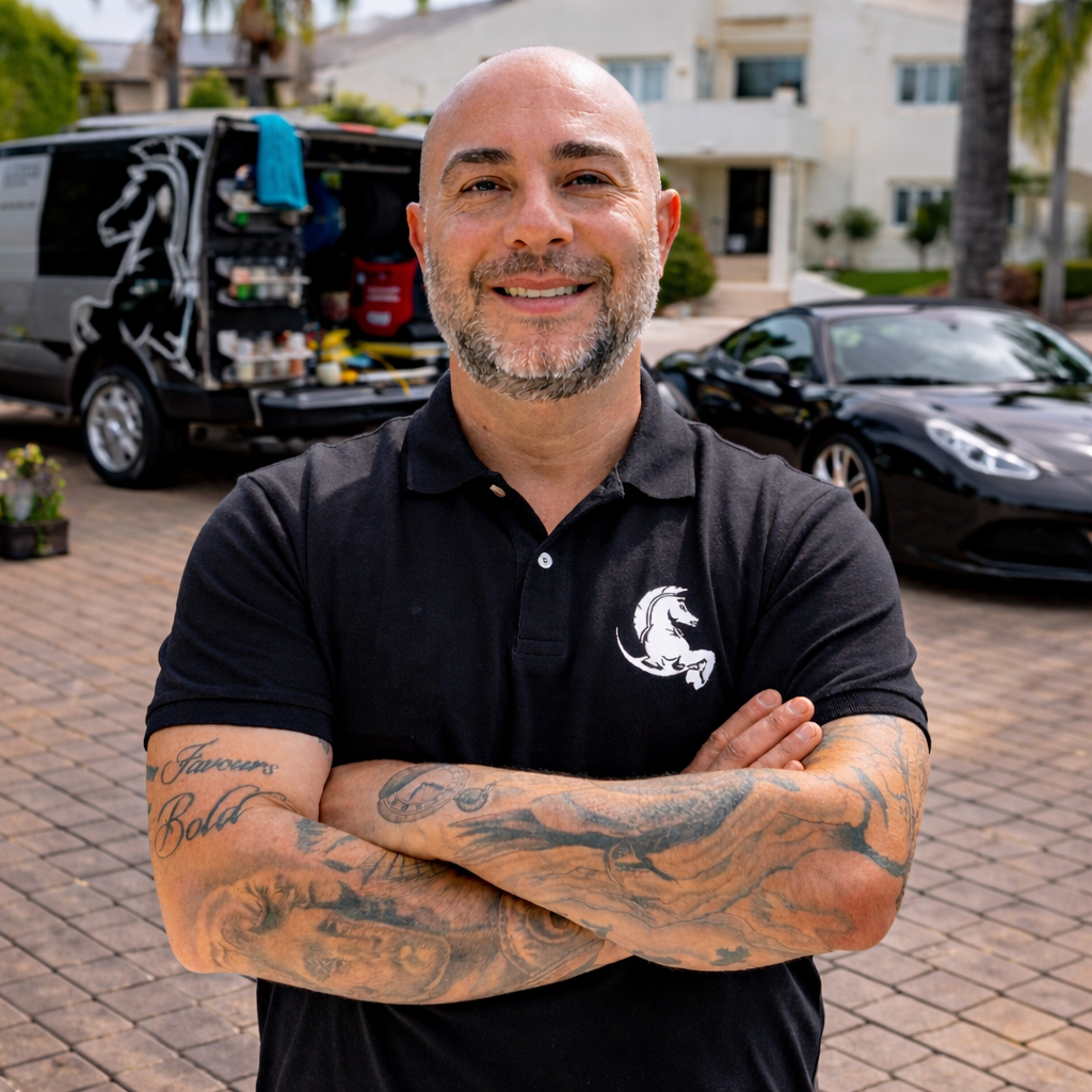 Dero Essaie — Owner of Black Horse Auto Detail Spa Valley Village mobile detailing