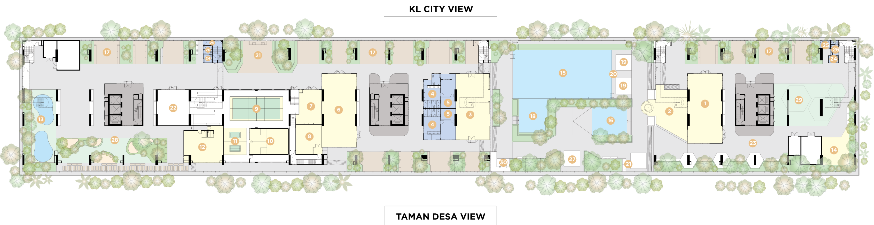 The atas taman desa floorplan